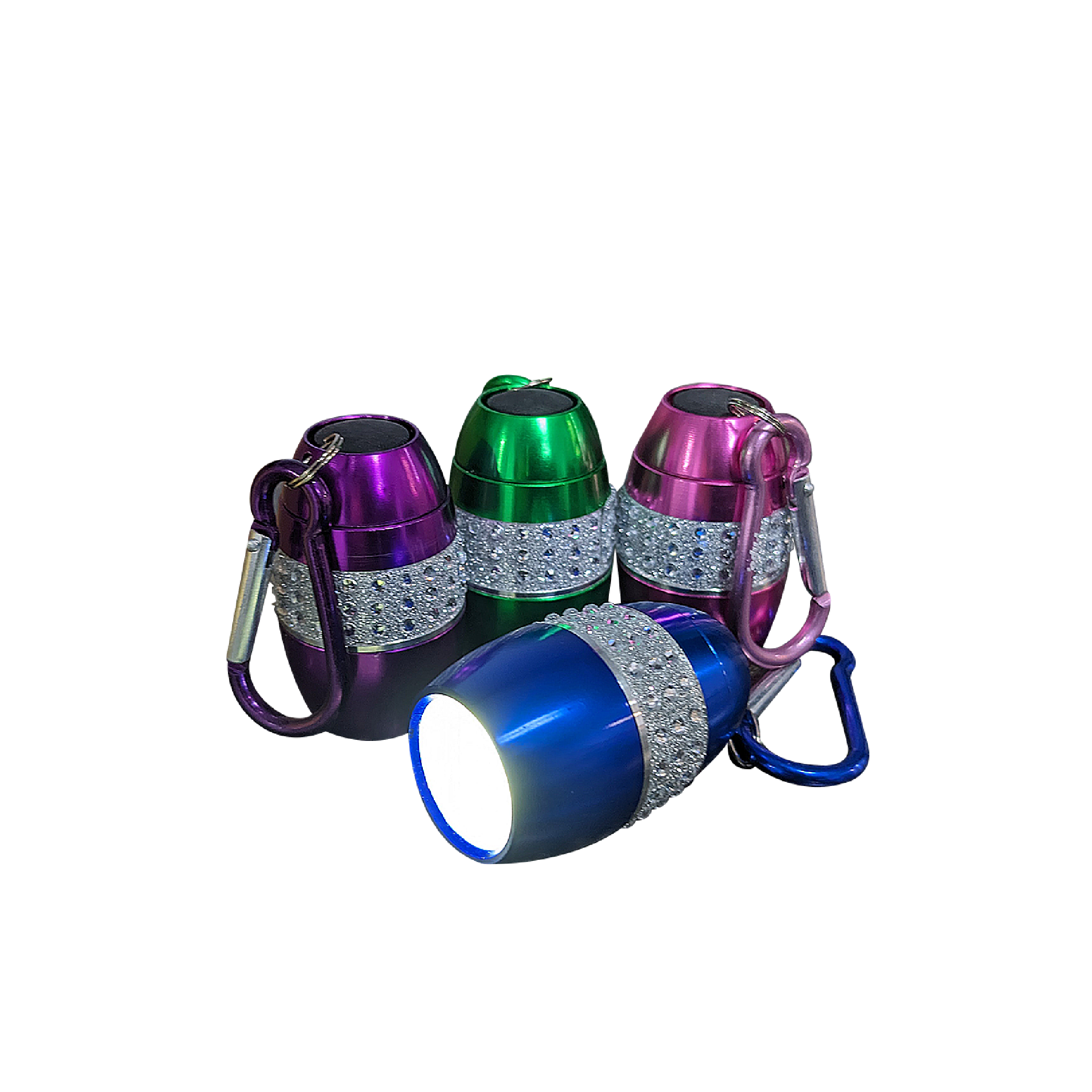 Bling Flashlight with COB LED Light 1pk W/ Gift Box Packaging & Installed Battery