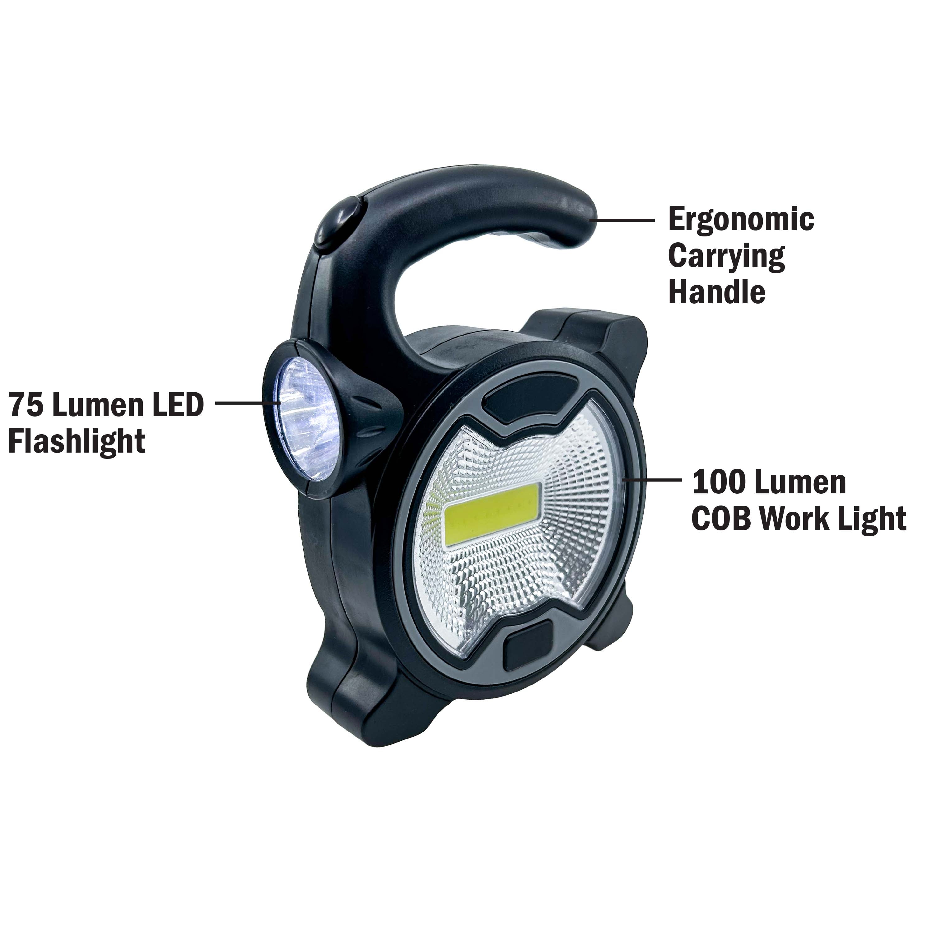 Vulcan 100 Mini COB LED Work Light with Flashlight | 8 PC Display