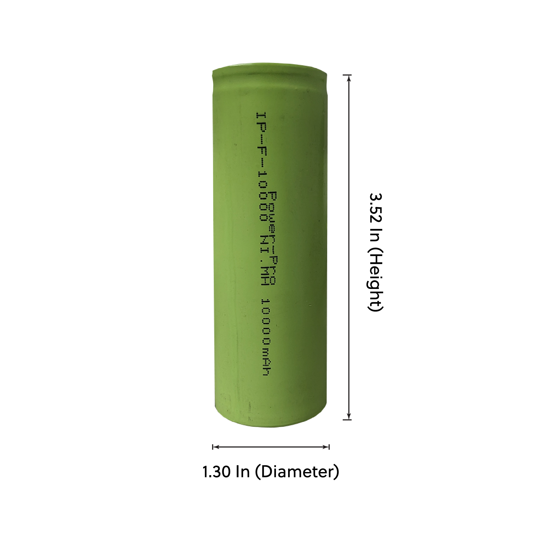 PowerPro F Ni-Mh 10000mAh Rechargeable Flat Top