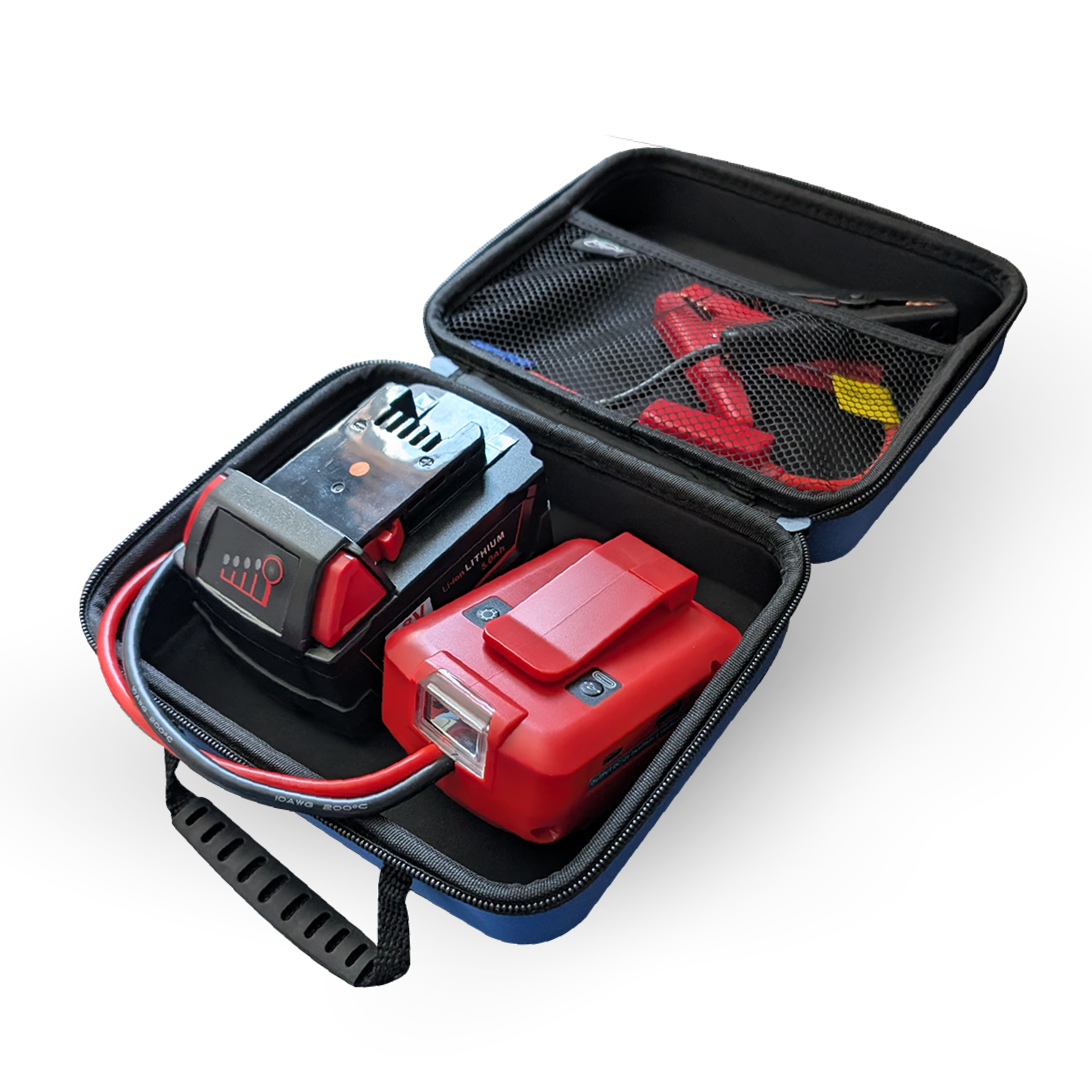IP POWER Rapid Amp Charger / Jump Starter Case Kit | Compatible with Milwaukee 18V Li-ion Battery