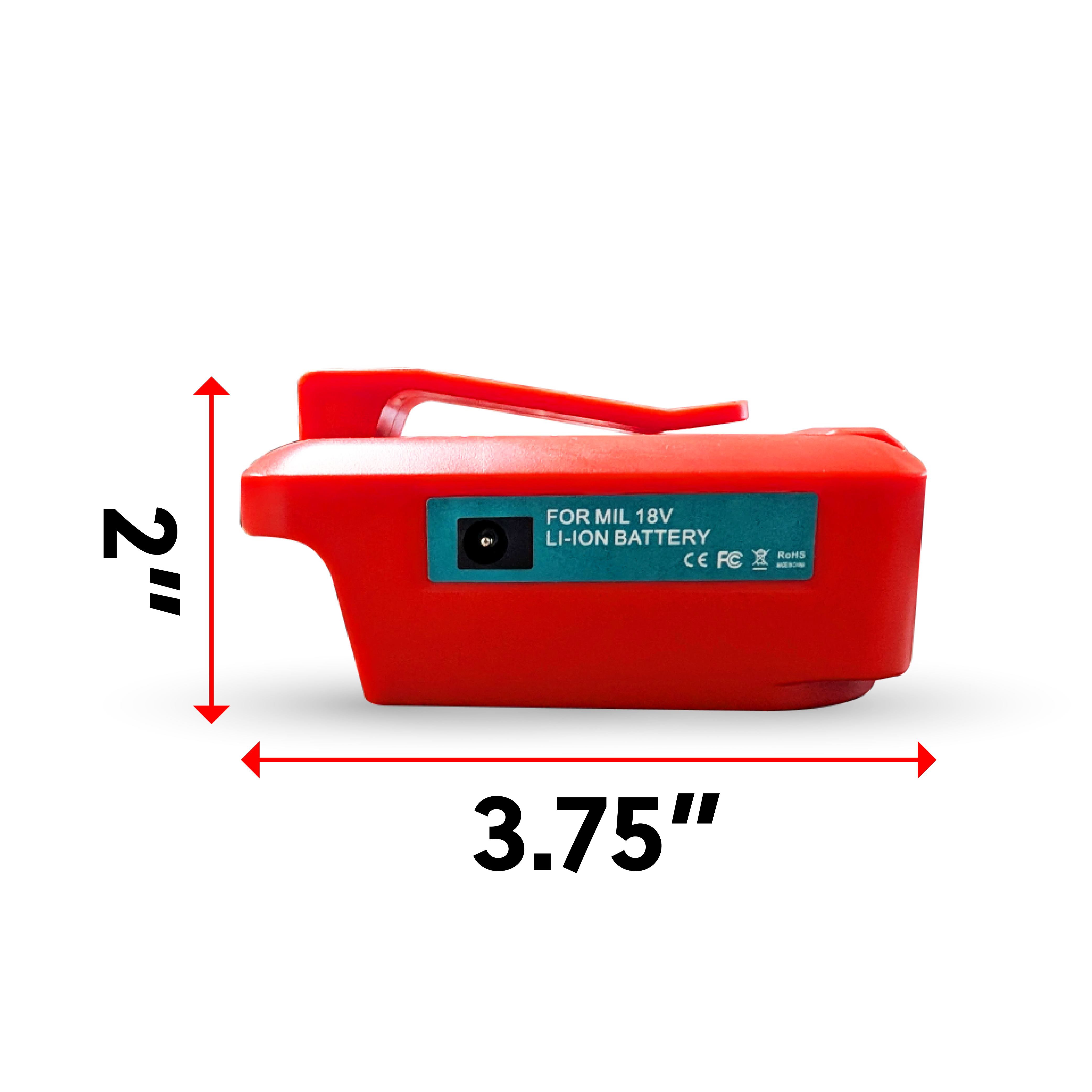 IP POWER Rapid Amp Charger / Jump Starter Case Kit | Compatible with Milwaukee 18V Li-ion Battery