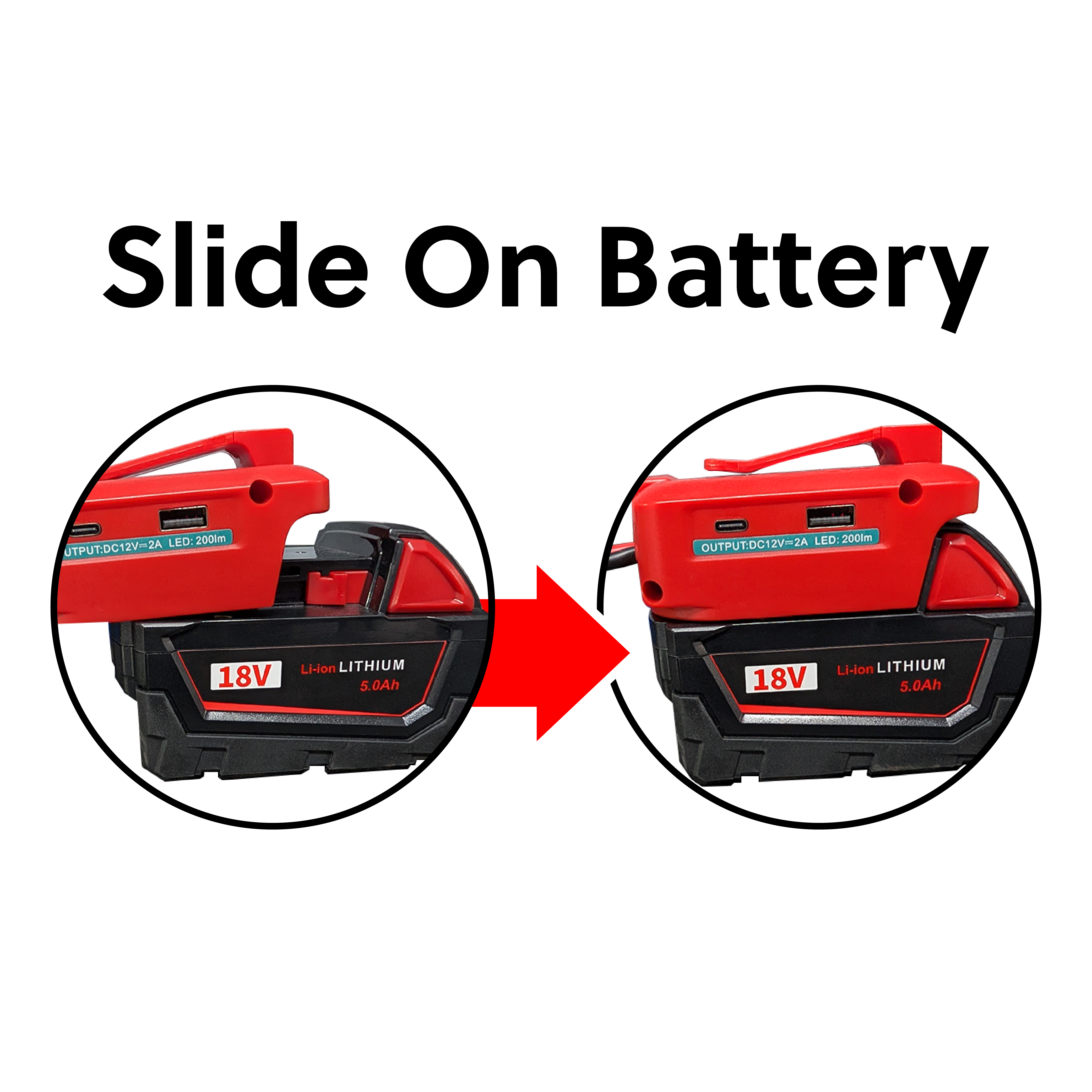 IP POWER Rapid Amp Jump Starter | Compatible with Milwaukee 18V Li-ion Battery