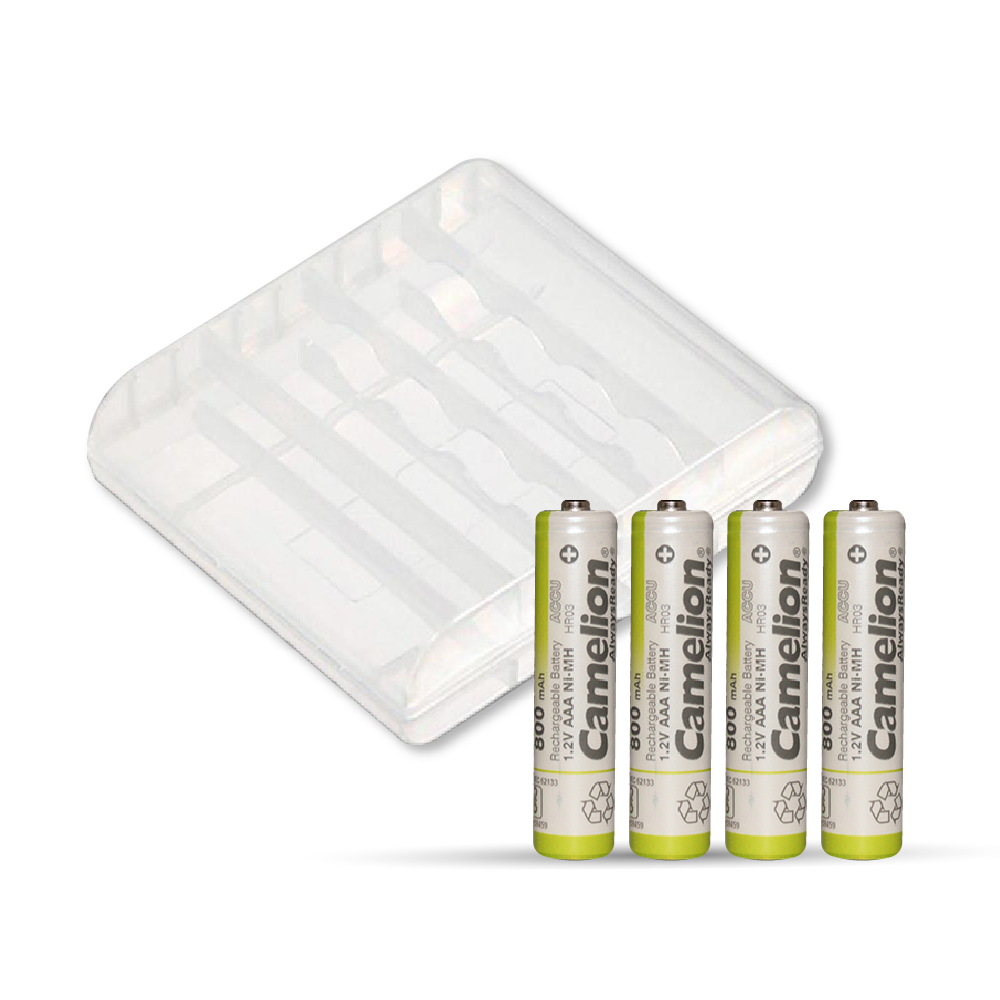 Camelion AAA Ni-Mh Always Ready 1.2V 800mAh Rechargeable Batteries Pack Of 4