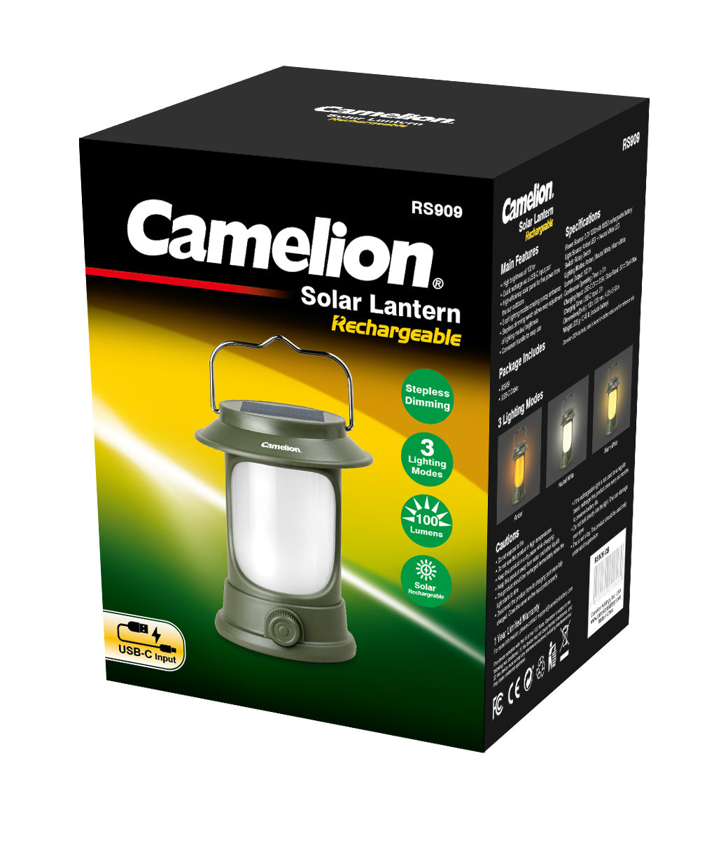Camelion RS909 Rechargeable Solar Lantern