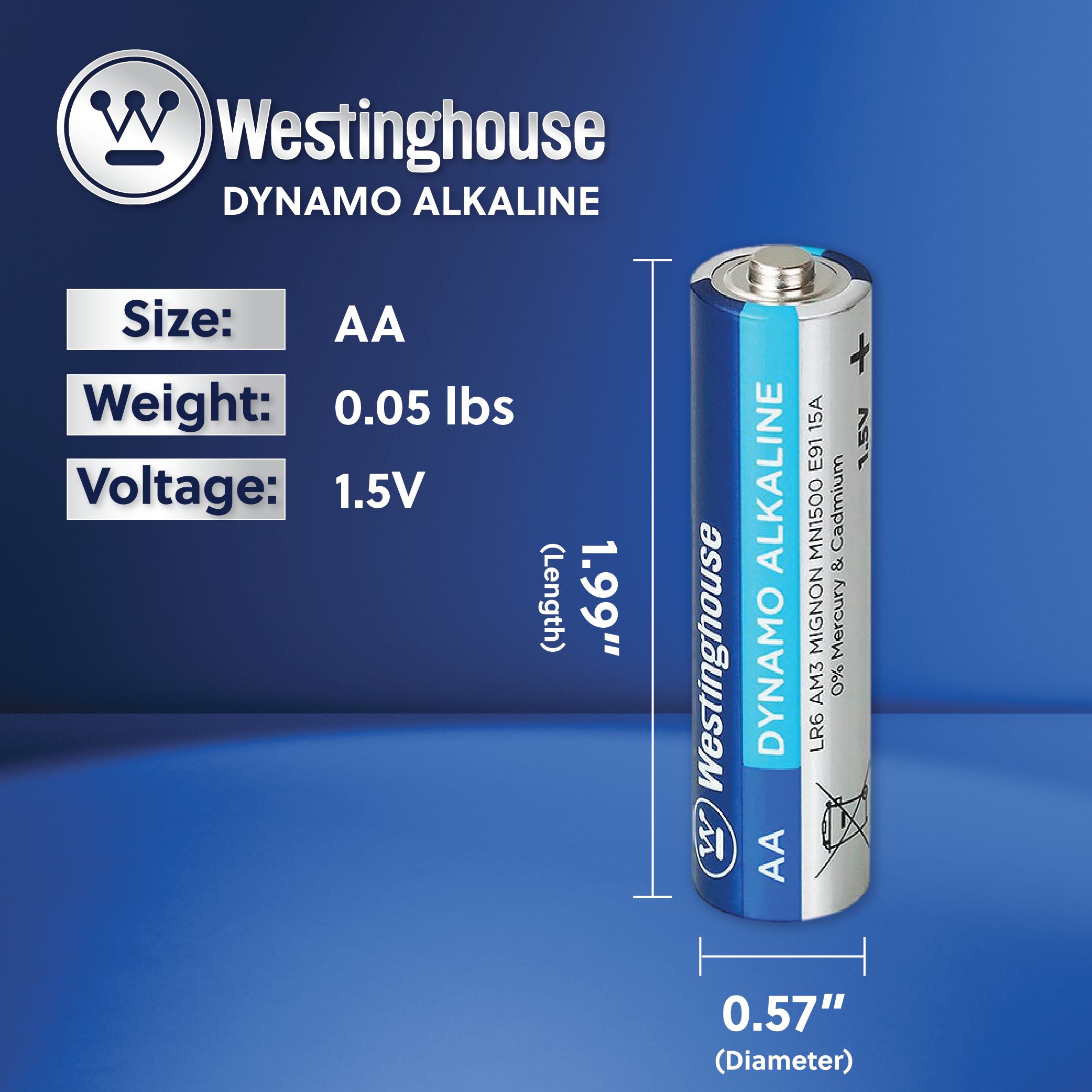 Westinghouse Dynamo Alkaline 24 AA/AAA Combo Hard Pack