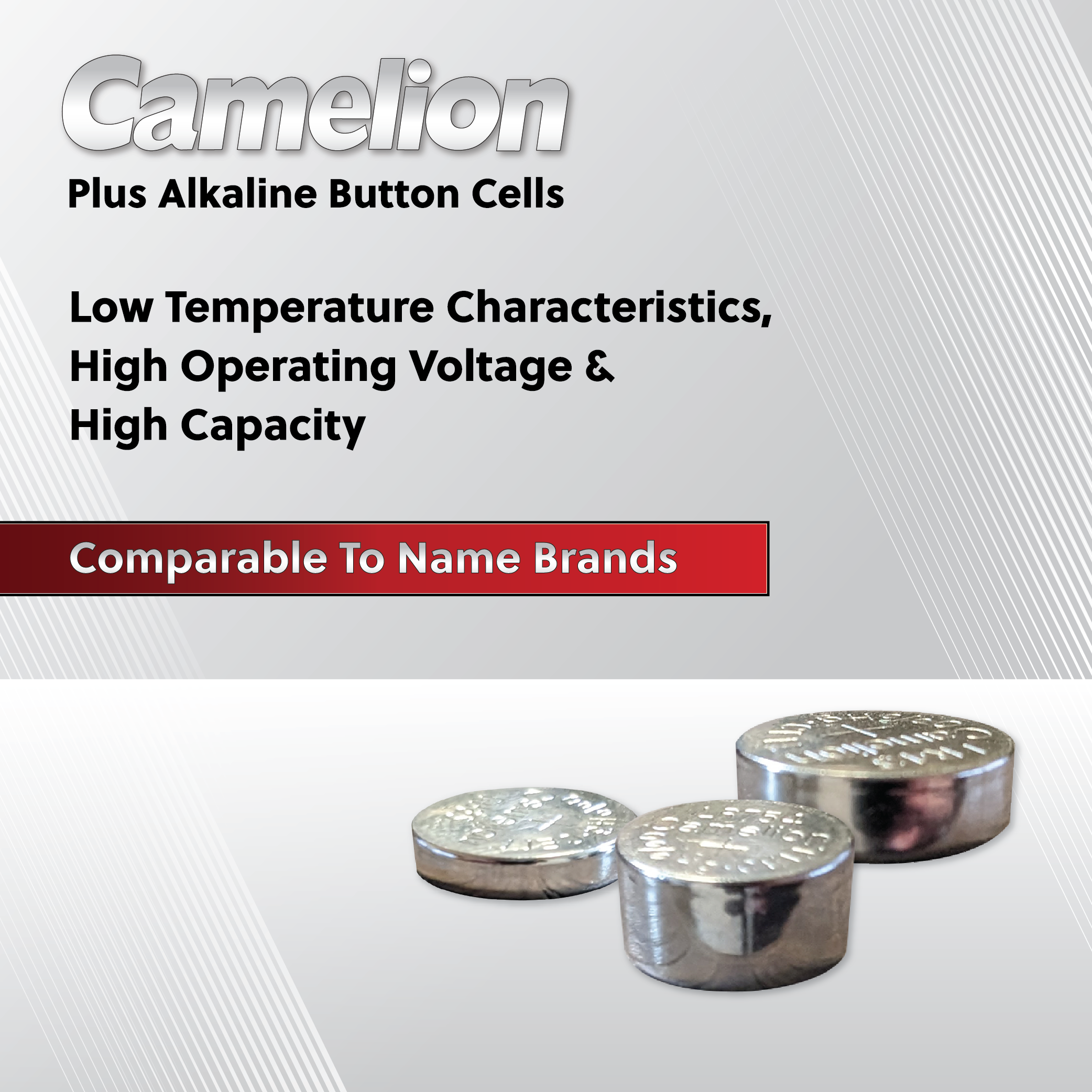 Camelion AG4 / 377 / LR626 1.5V Button Cell Battery (Two Packaging Options)