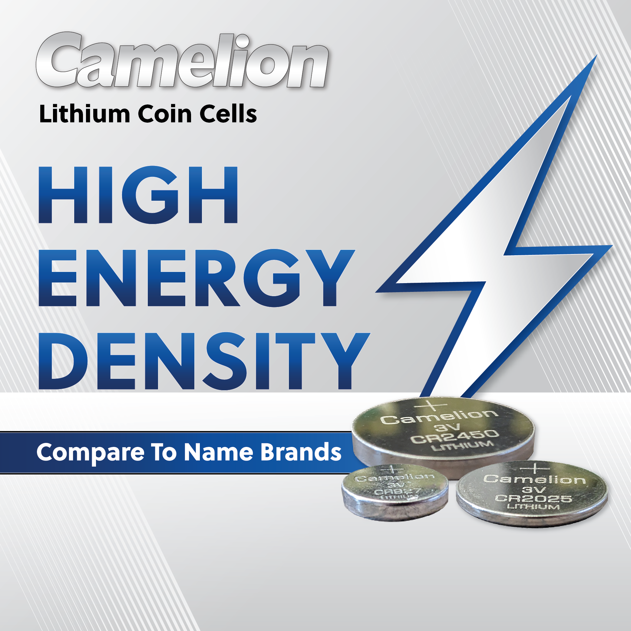 Camelion CR1620 3V Lithium Primary Coin Cell Battery (Two Packaging Options)- Non Rechargeable