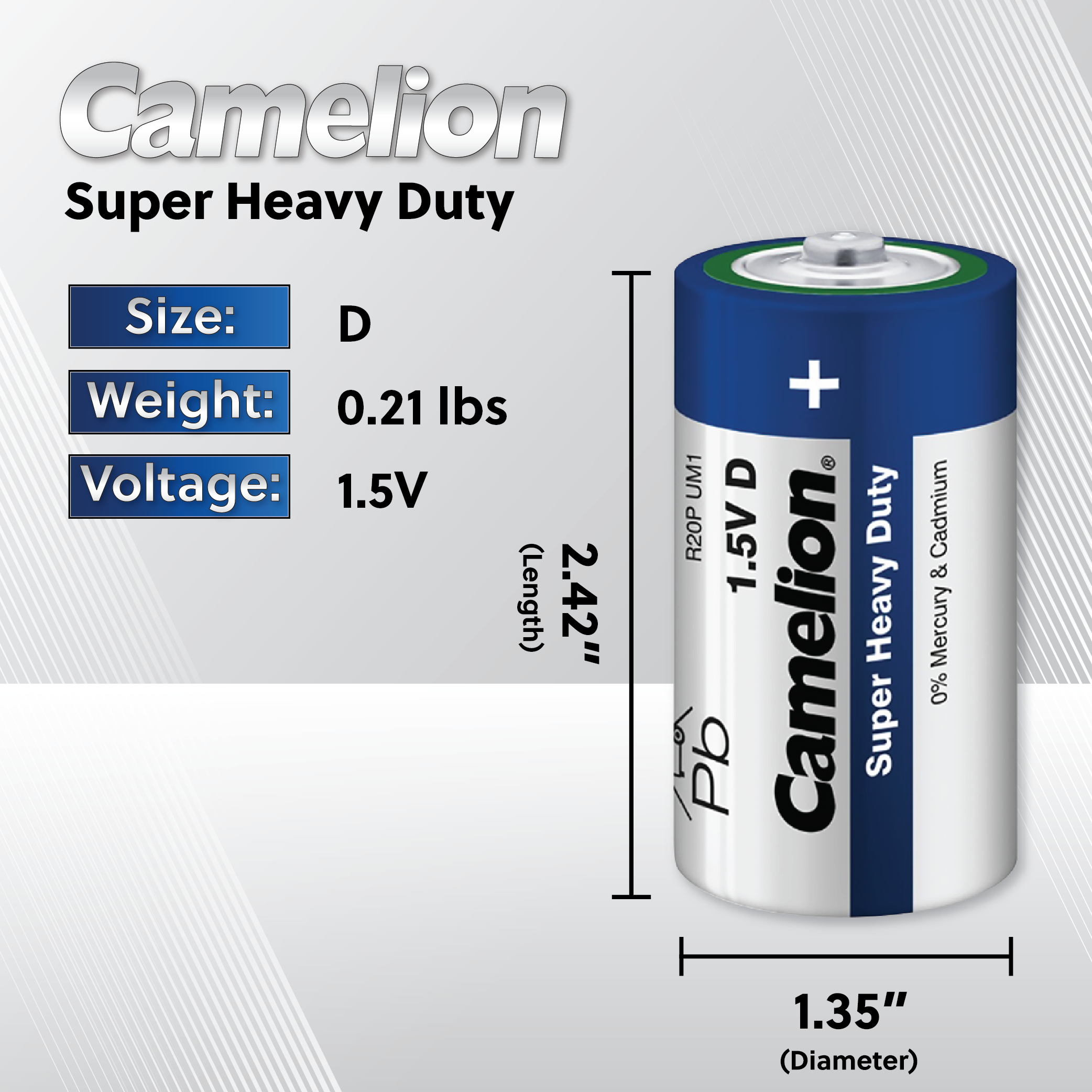 Camelion D Super Heavy Duty