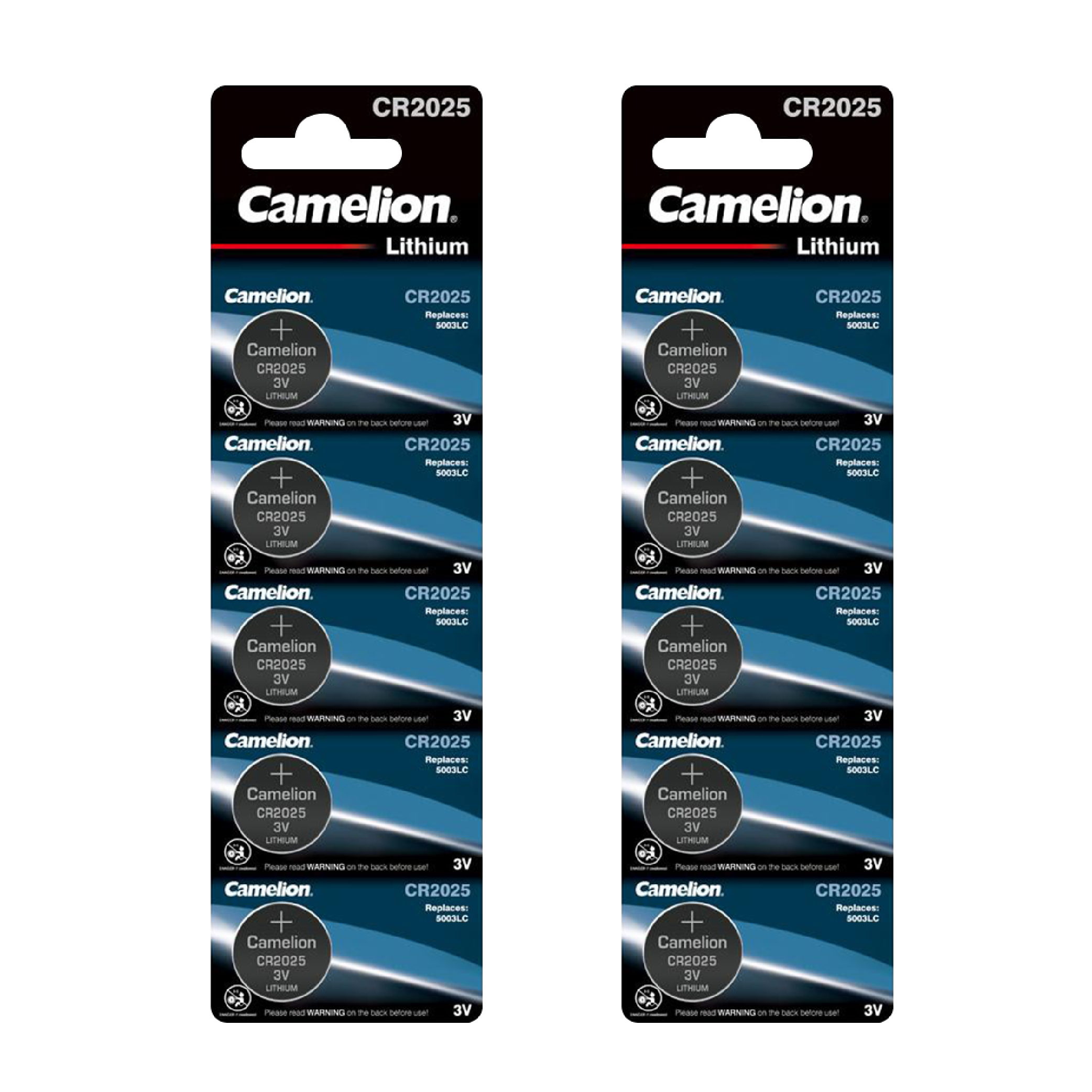 Camelion CR2025 3V Lithium Primary Coin Cell Battery (Three Packaging Options) - Non Rechargeable