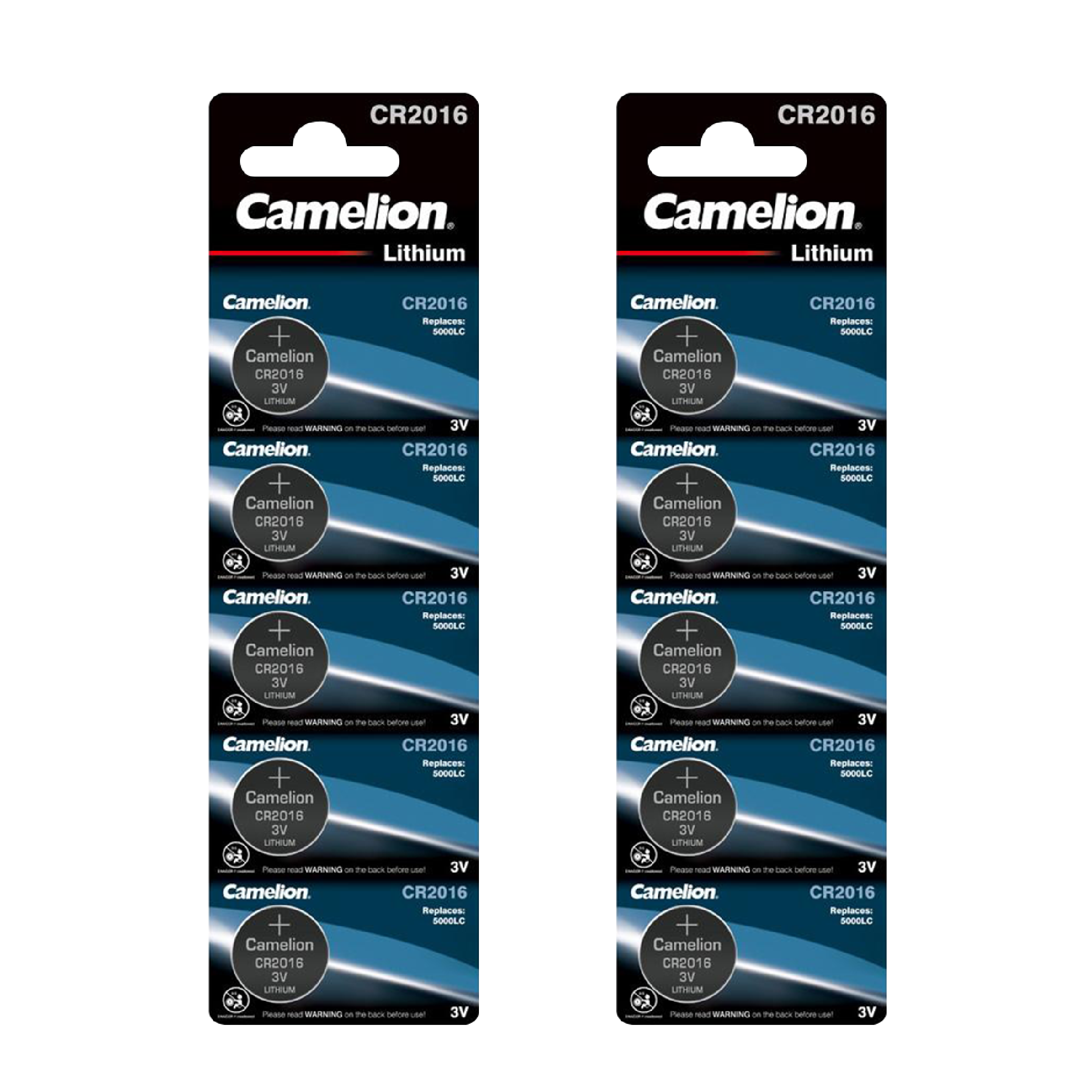 Camelion CR2016 3V Lithium Primary Coin Cell Battery (Three Packaging Options) - Non Rechargeable