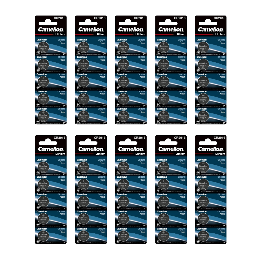 Camelion CR2016 3V Lithium Primary Coin Cell Battery (Three Packaging Options) - Non Rechargeable