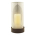 Elmhurst Frosted Glass Hurricane with Flameless Candle (SPECIAL DEAL)