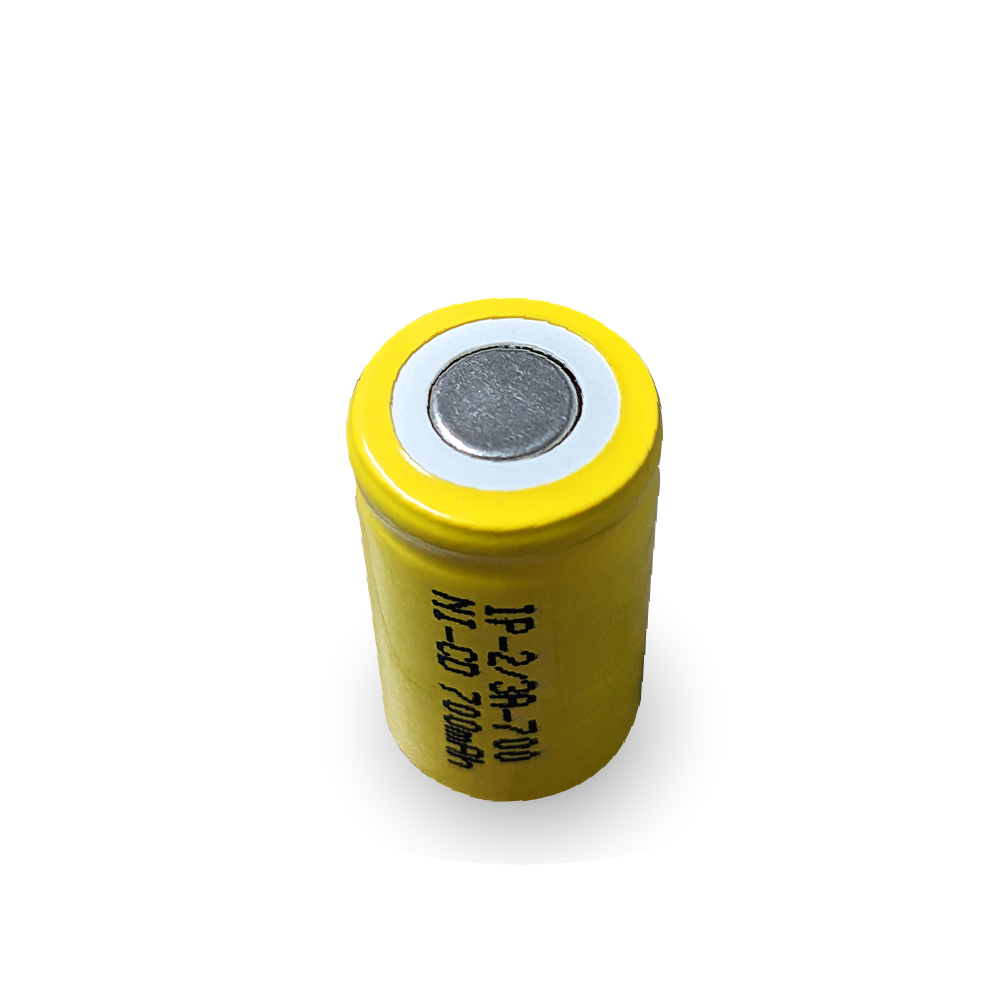 IP Power 2/3 A 700mAh Ni-Cd Flat Top Battery