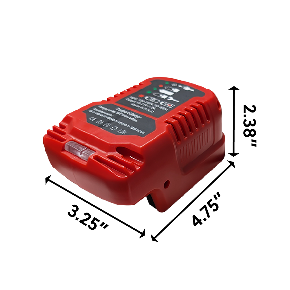 NEW: Drill Pack Charger: Compatible For Milwaukee 18V Li-Ion Drill Pack Battery