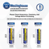 Westinghouse IFR14500 Lithium Iron Phosphate Rechargeable Battery 500mAh Blister Pack of 4