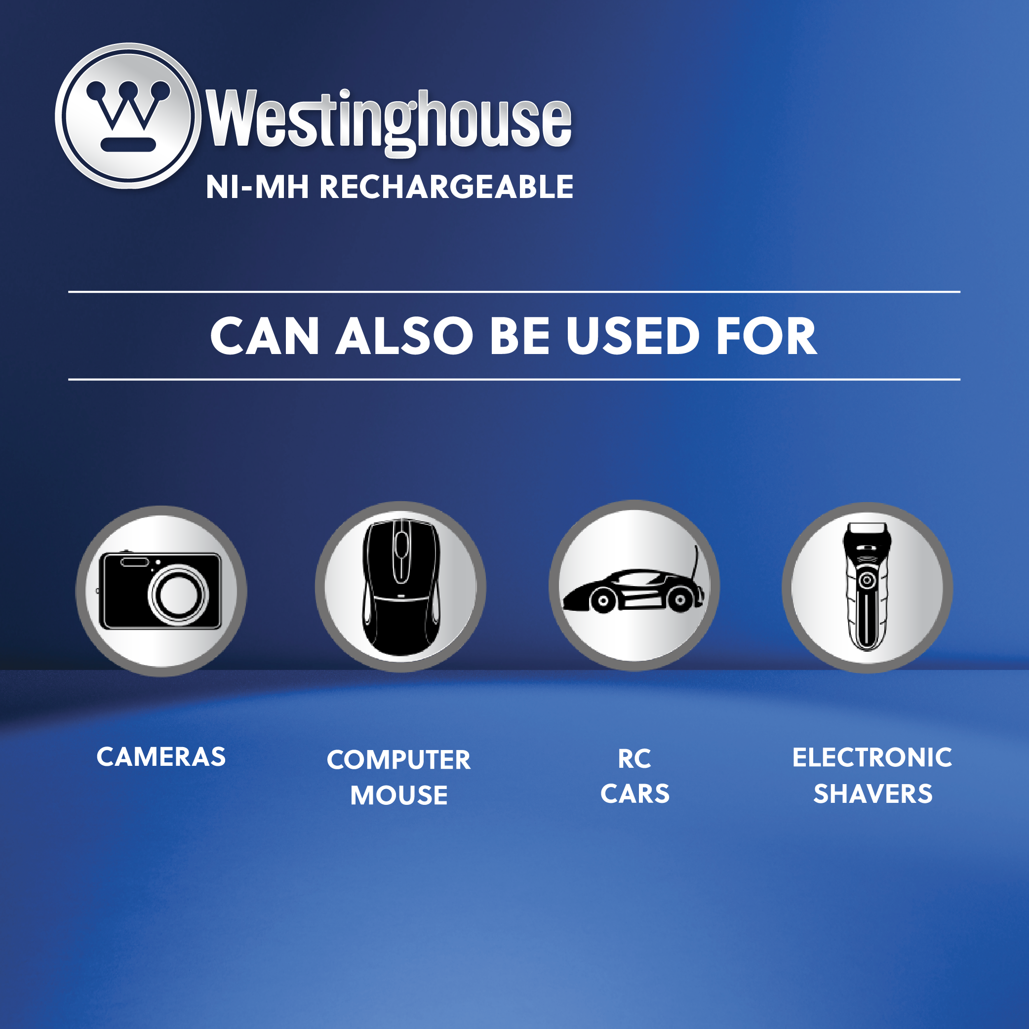 Westinghouse Always Ready AA Ni-Mh 2400mah Rechargeable Battery 4pk