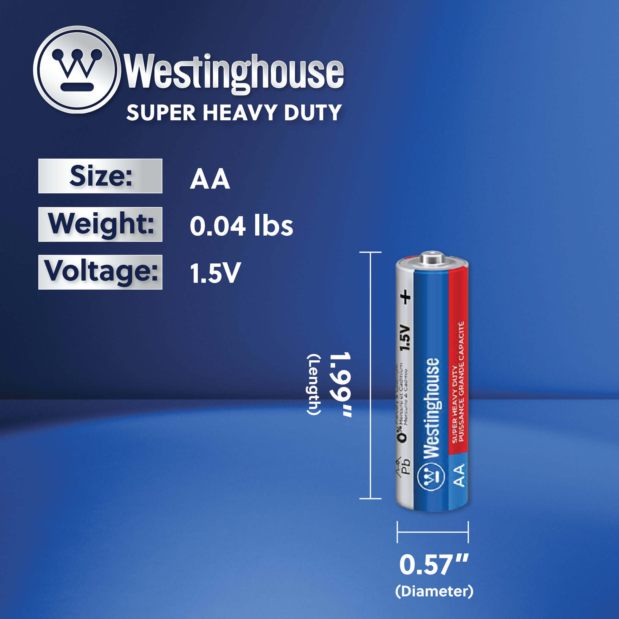 Westinghouse AA Super Heavy Duty