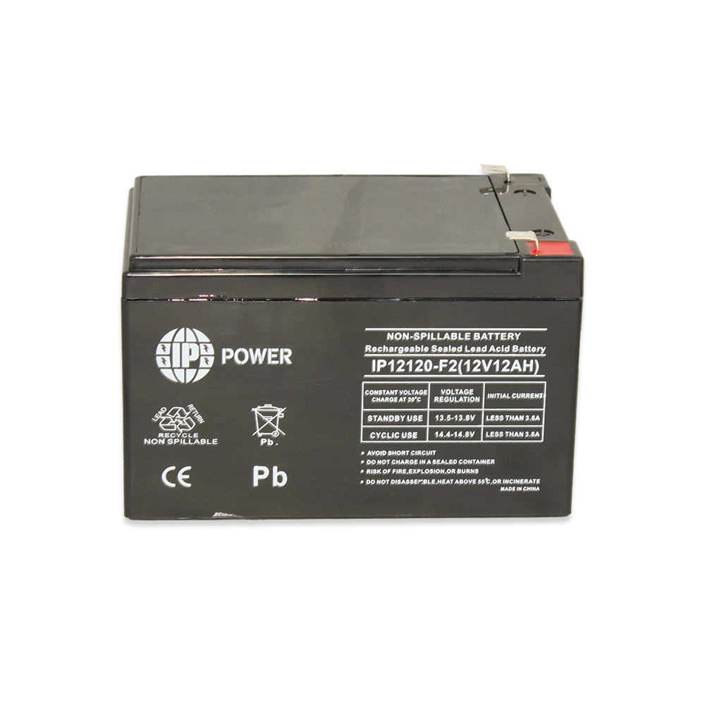 IP POWER  IP12120-F2 IP Power 12V 12Ah, Sealed Lead Acid Rechargeable Battery