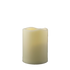 Resin Flameless 3 x 3.75 Pillar Candle With Melted Top