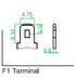 IP POWER IP1234-F1, 12V 3.4Ah F1 Terminal, Sealed Lead Acid Rechargeable Battery