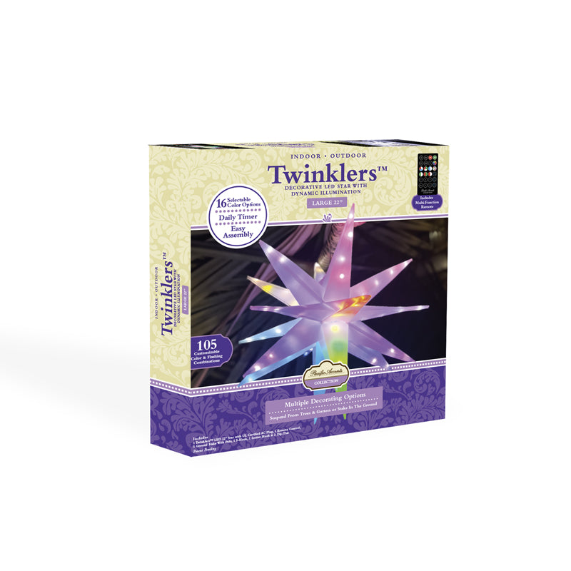 Twinklers™ | Large 22" Indoor & Outdoor Decorative LED Star
