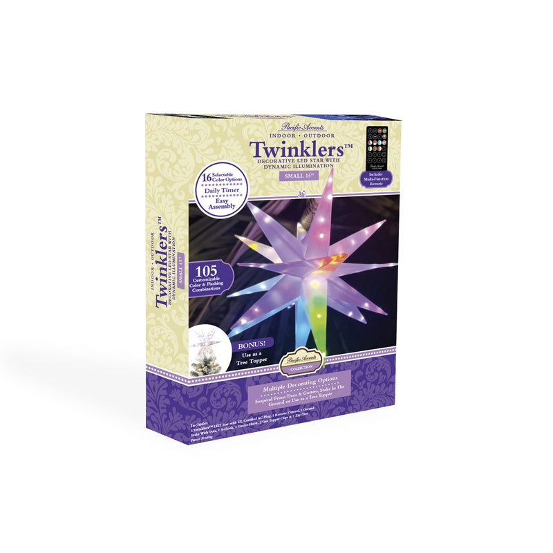 Twinklers™ | Small 15" Indoor & Outdoor Decorative LED Star