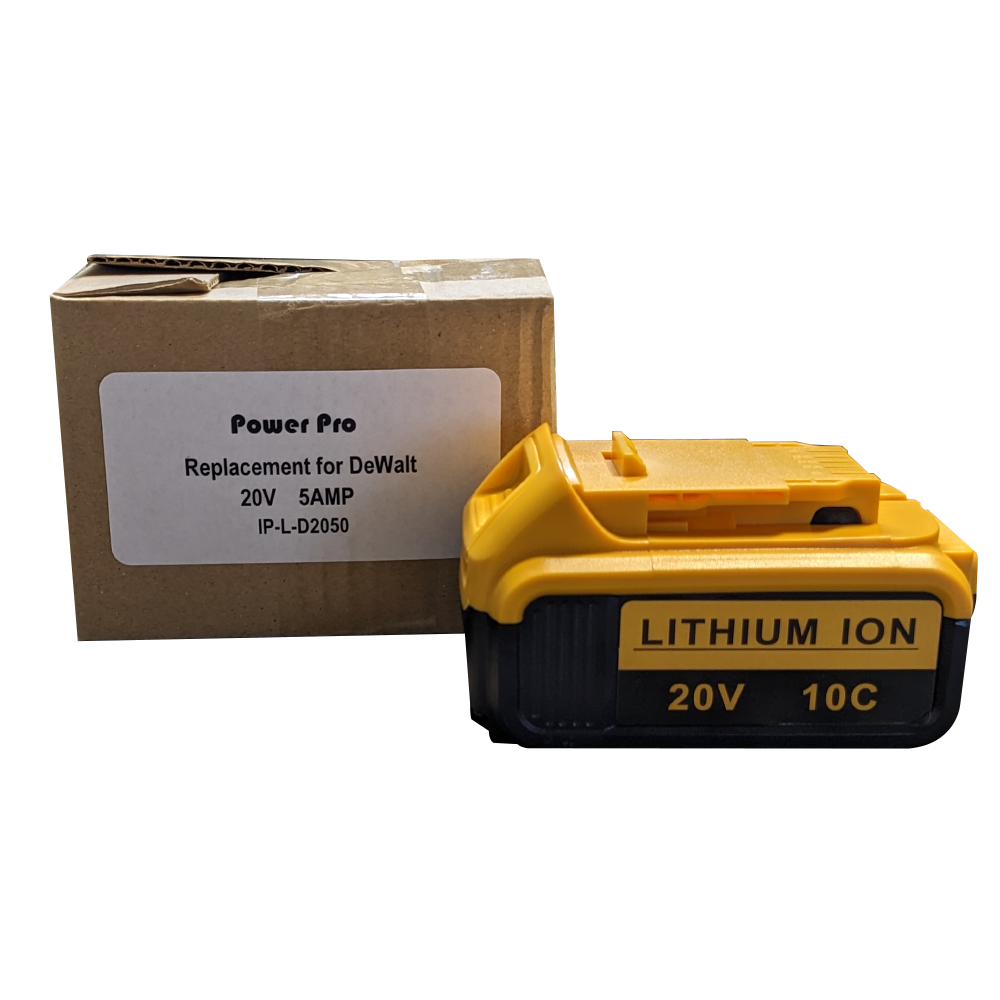 20V 5000mAh Li-Ion Cells - Replacement For Dewalt 20V