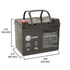 IP POWER IP12350-B 12V 35Ah, Sealed Lead Acid Rechargeable Battery