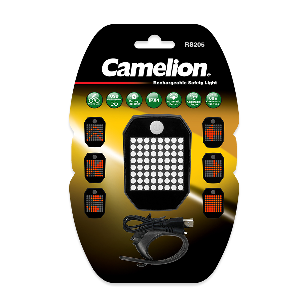 Camelion RS205 | Rechargeable Rear LED Bicycle Signal Light