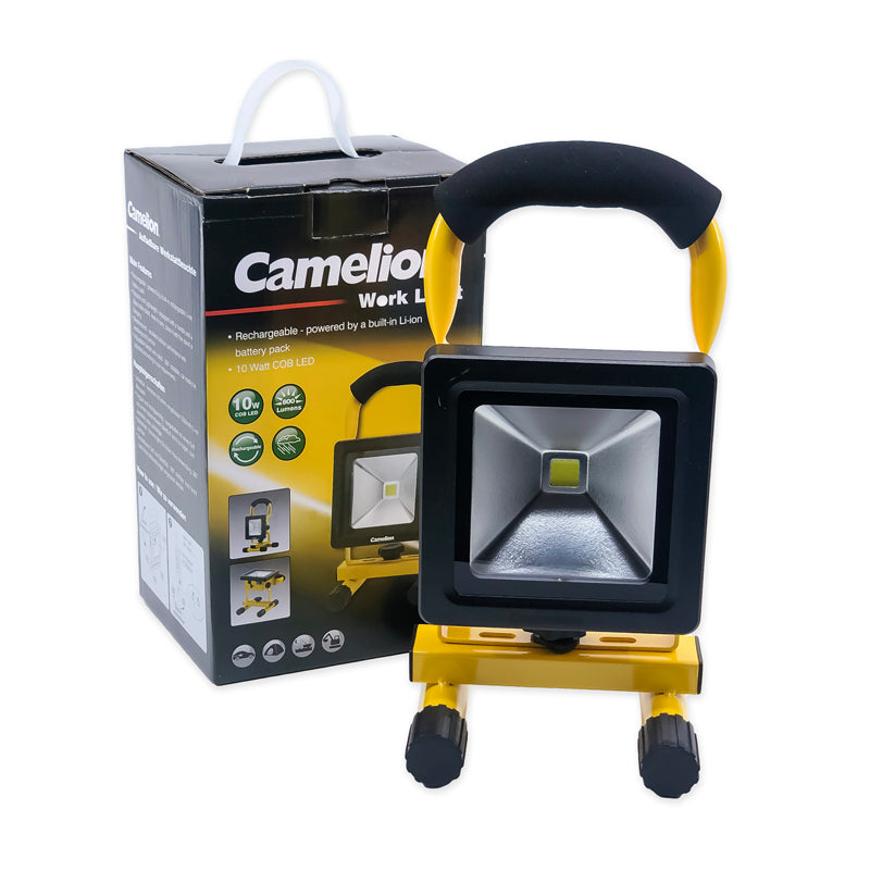 Camelion S21 10W COB LED Rechargeable Work Light w/ Kick Stand