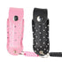 Pepper Shot .5 oz Pepper Spray with Leatherette Rhinestone Holder - Available in Black & Pink