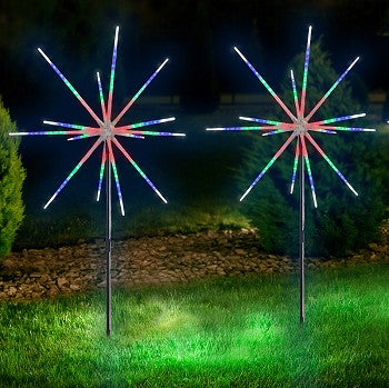 Pacific Accents | 2 Pack Sparkler LED Garden Lights By Flipo