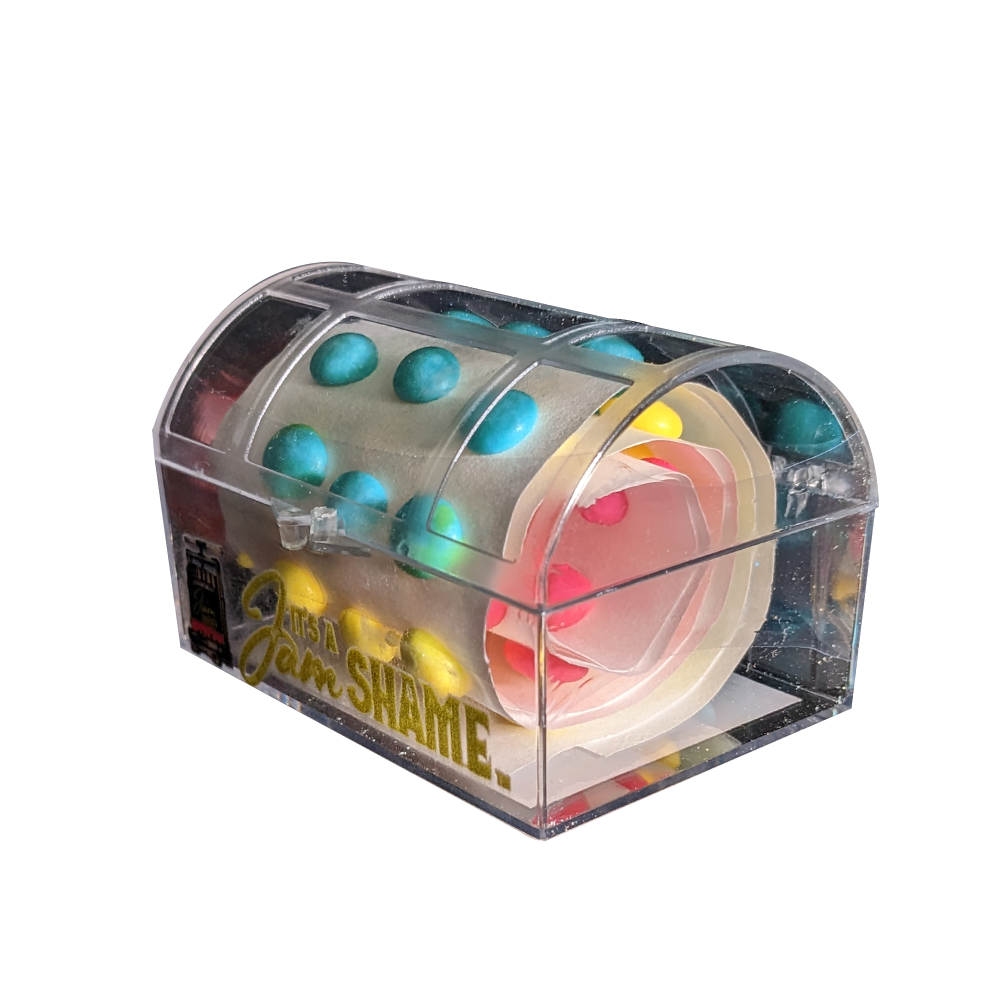 Candy In Treasure Chest Crystal Box