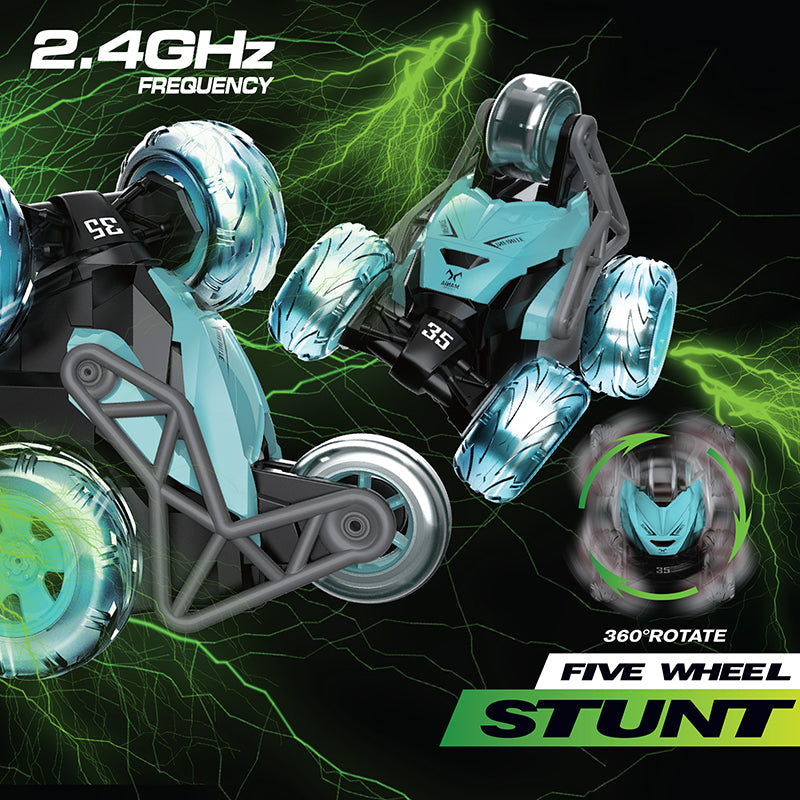 Quadzilla | 5-Wheel RC Stunt Car