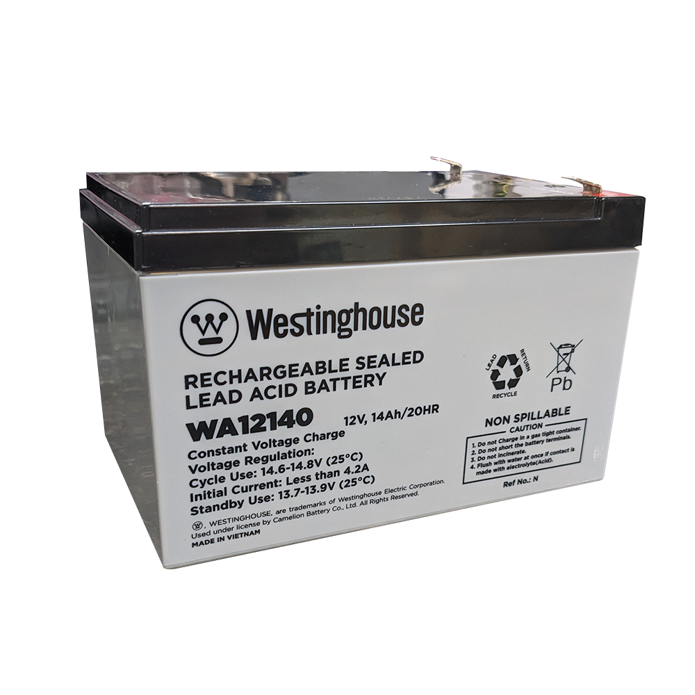 Westinghouse WA12140N-F2, 12V 14Ah F2 Terminal Sealed Lead Acid Rechargeable Battery