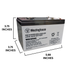 Westinghouse WA12140N-F2, 12V 14Ah F2 Terminal Sealed Lead Acid Rechargeable Battery