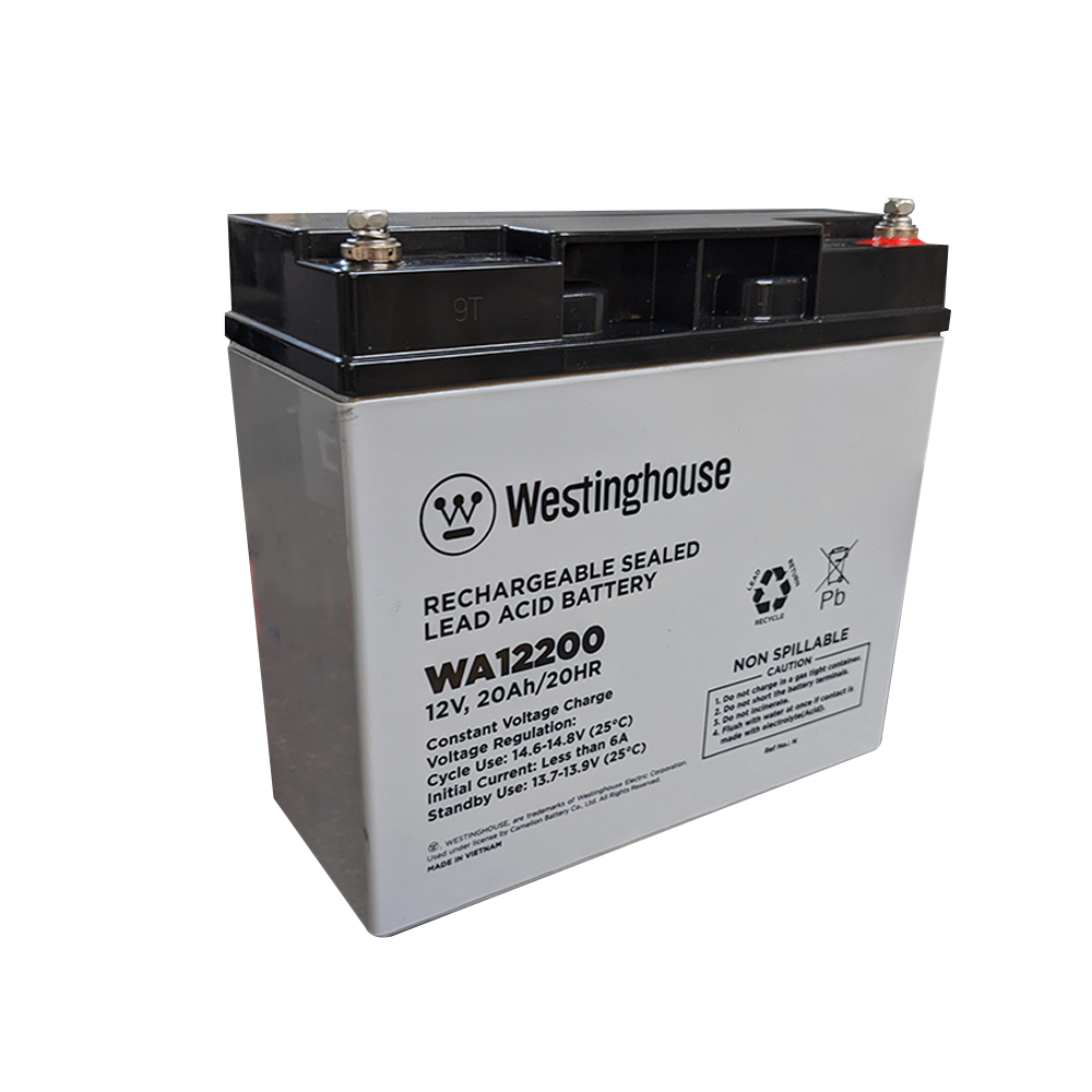 Westinghouse WA12200N-F13, 12V 20Ah F13 Terminal, Sealed Lead Acid Rechargeable Battery