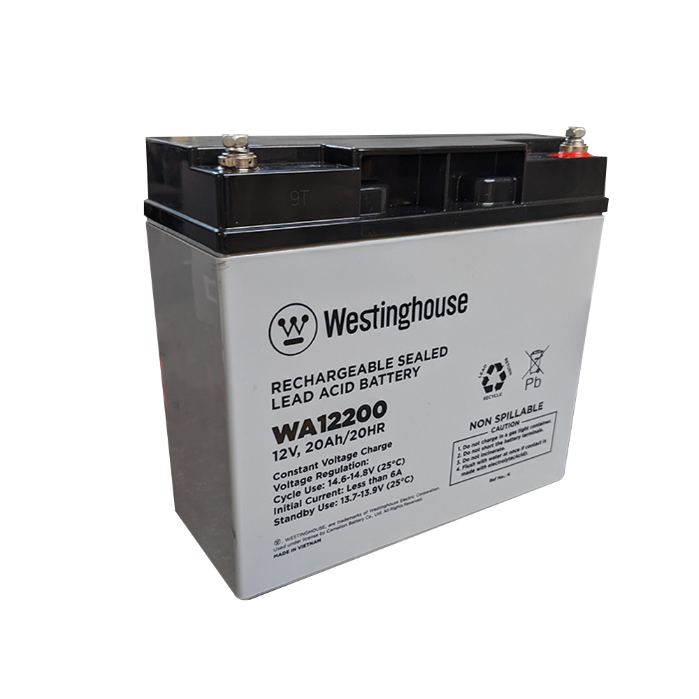 Westinghouse WA12200N, 12Volt 20Amp F13 Terminal, Sealed Lead Acid Rechargeable Battery