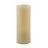 Flameless 3 x 8 Melted Top Wax Pillar Candle