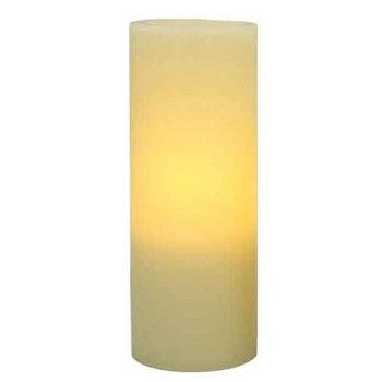 Flameless 3 x 8 Flat Top Wax Pillar Candle